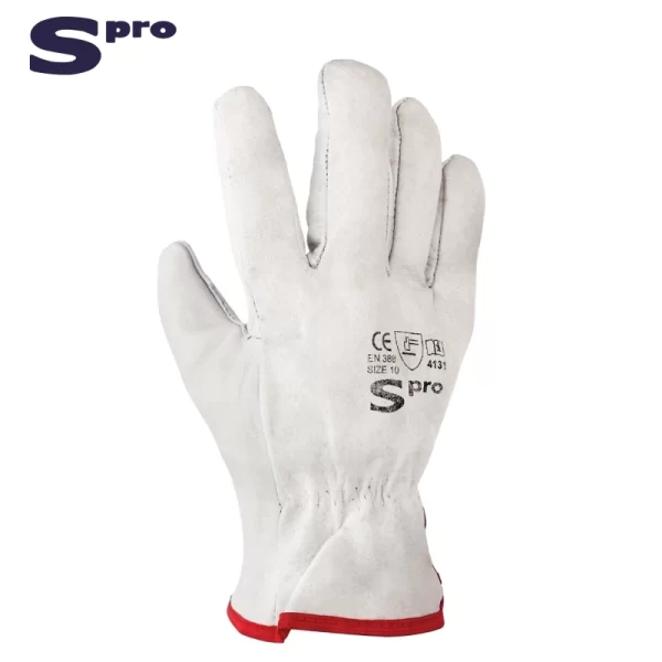 GUANTE SPRO CONDUCTOR CUERO CHAMPAGNE 10″